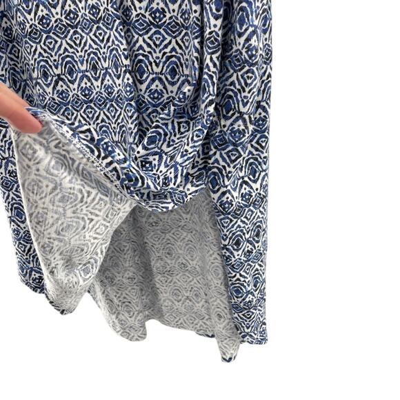 Anthropologie T.la Blue Breezy Tunic Sleeveless Hi-lo Hem Cotton Tank Top Size L - Picture 5 of 11